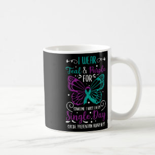 Mug Je porte le bleu sarcelle et le violet pour la sen