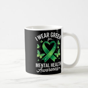 Mug Je Porte Le Papillon Vert Pour La Sensibilisation