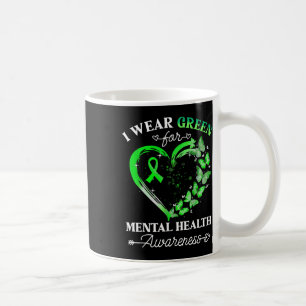 Mug Je Porte Le Papillon Vert Pour La Sensibilisation