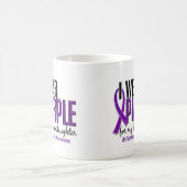 Mug Je porte le pourpre pour ma fibromyalgie de la (Centre)