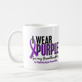 Mug Je porte le pourpre pour ma fibromyalgie de la (Gauche)