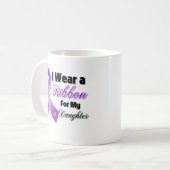 Mug Je porte le pourpre pour ma fille (Devant gauche)