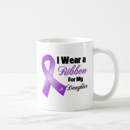 Mug Je porte le pourpre pour ma fille (Droite)