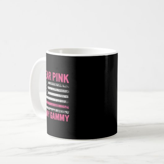 Mug Je Porte Le Rose Pour Ma Gamme Sensibilisation Au (Devant gauche)