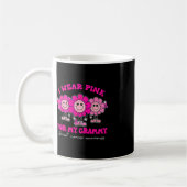 Mug Je Porte Le Rose Pour Ma Sensibilisation Au Cancer (Gauche)