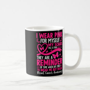 Mug Je Porte Le Rose Pour Moi Mes cicatrices Racontent