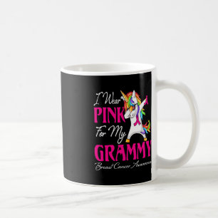 Mug Je Porte Le Rose Pour Mon Grammy Unicorne Cancer D
