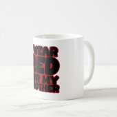 Mug Je porte le rouge pour mon frère (Devant droit)