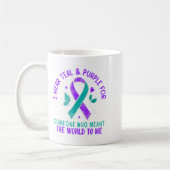 Mug Je Porte Le Turquoise & Purple Ou Quelqu'Un Qu (Gauche)