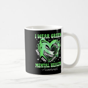 Mug Je Porte Le Vert Pour La Sensibilisation À La Sant