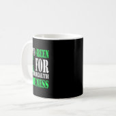 Mug Je Porte Le Vert Pour Les Chemises De Sensibilisat (Devant gauche)