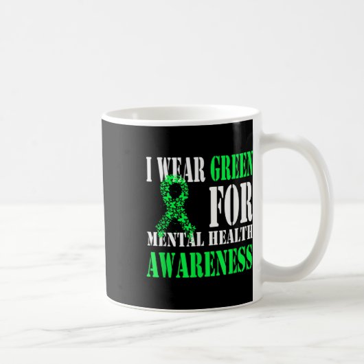 Mug Je Porte Le Vert Pour Les Chemises De Sensibilisat (Droite)