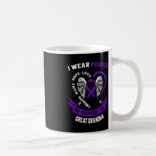 Mug Je porte le violet en mémoire de la grande épileps (Droite)