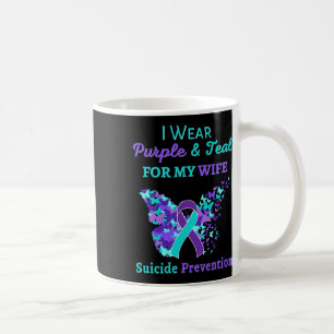 Mug Je Porte Le Violet Et Turquoise Pour Le Suicide De