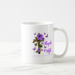 Mug Je porte le violet pour ma femme Pancreatic Cancer