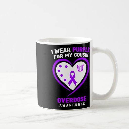 Mug Je Porte Le Violet Pour Ma Sensibilisation À La Su (Droite)