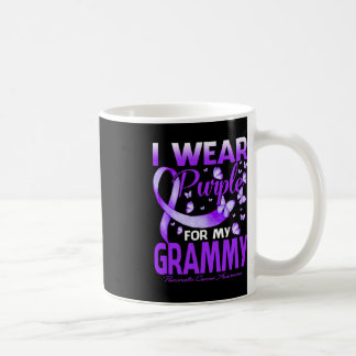 Mug Je Porte Le Violet Pour Mon Cancer Grammy Pancréat