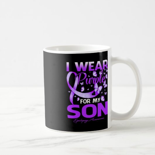 Mug Je Porte Le Violet Pour Mon Fils Sensibilisation À (Droite)