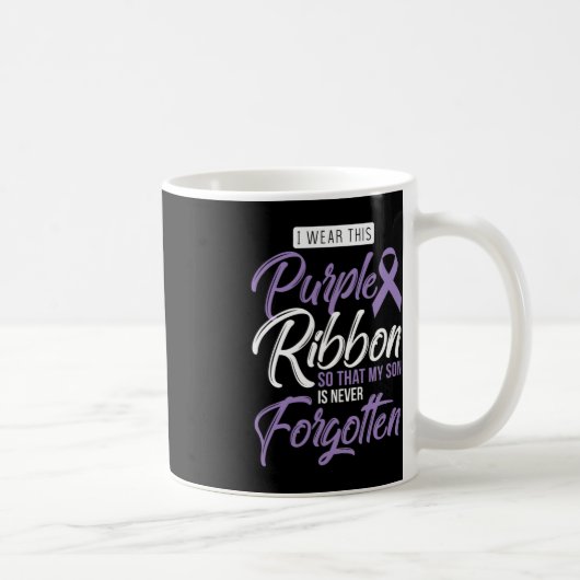 Mug Je Porte Le Violet Pour Mon Fils Sensibilisation I (Droite)