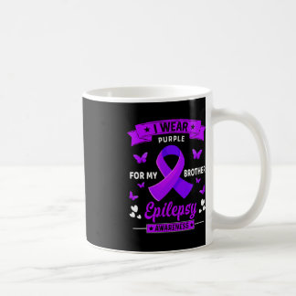 Mug Je porte le violet pour mon frère Epilepsy Awarene