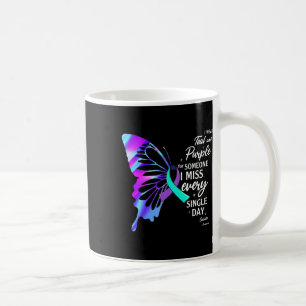 Mug Je Porte Le Violet Turquoise Pour La Prévention Mé