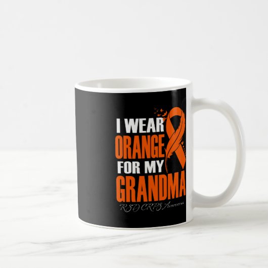 Mug Je Porte Orange Pour Ma Grand-Mère RSD CRPS Sensib (Droite)