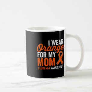 Mug Je porte orange pour ma mère, guerrière de la leuc