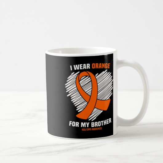 Mug Je Porte Orange Pour Mon Frère Rsdcrps Sensibilisa (Droite)