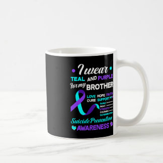 Mug Je Porte Turquoise & Purple Pour Mon Frère Sui