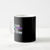 Mug Je Porte Turquoise & Purple Pour Mon Frère Sui (Devant gauche)