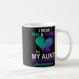 Mug Je Porte Turquoise & ; Violet En Mémoire De Ma