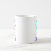Mug Je Porte Turquoise & ; Violet En Mémoire De Mon (Centre)
