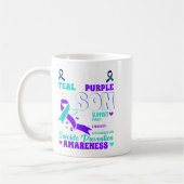 Mug Je Porte Turquoise & Violet Pour Mon Fils Suic (Gauche)