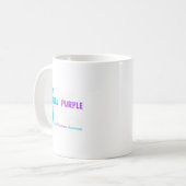 Mug Je Porte Turquoise & Violet Pour Mon Fils Suic (Devant gauche)