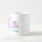Mug Je Porte Turquoise &amp ; Violet Pour Quelqu'Un Qu (Devant gauche)