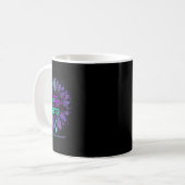 Mug Je Porte Turquoise et pourpre pour Soeur Suicide P (Devant gauche)