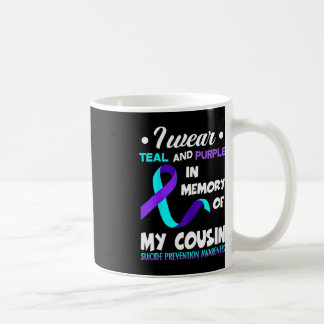 Mug Je porte Turquoise et violet Cousin Suicide Préven