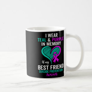 Mug Je Porte Turquoise Et Violet En Mémoire De Mon Ami