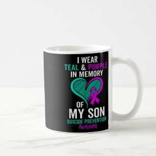 Mug Je Porte Turquoise Et Violet En Mémoire De Mon Fil