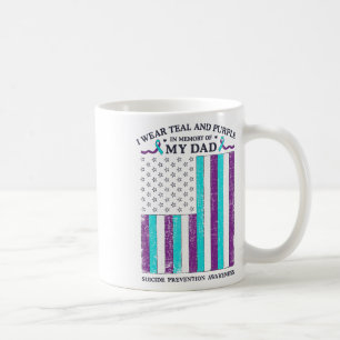 Mug Je Porte Turquoise Et Violet En Mémoire Du Suicide