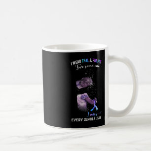 Mug Je Porte Turquoise Et Violet Pour La Prévention Du