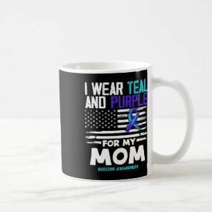 Mug Je Porte Turquoise Et Violet Pour Mes Mères Suicid