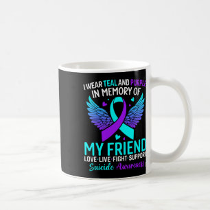 Mug Je Porte Turquoise Et Violet Pour Mon Ami Suicide