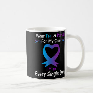 Mug Je Porte Turquoise Et Violet Pour Mon Fils Je Manq