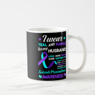 Mug Je Porte Turquoise Et Violet Pour Mon Mari Suicide