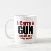 Mug Je porte un pistolet (Gauche)