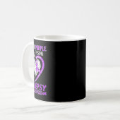 Mug Je Porte Violet Pour Mon Fils Sensibilisation À L' (Devant gauche)