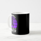Mug Je Porte Violet Surdose Conscience Violet Ribbon D (Devant gauche)