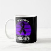 Mug Je Porte Violet Surdose Conscience Violet Ribbon D (Gauche)