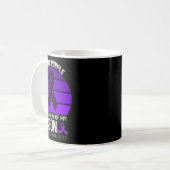 Mug Je Porte Violet Surdose Conscience Violet Ribbon S (Devant gauche)